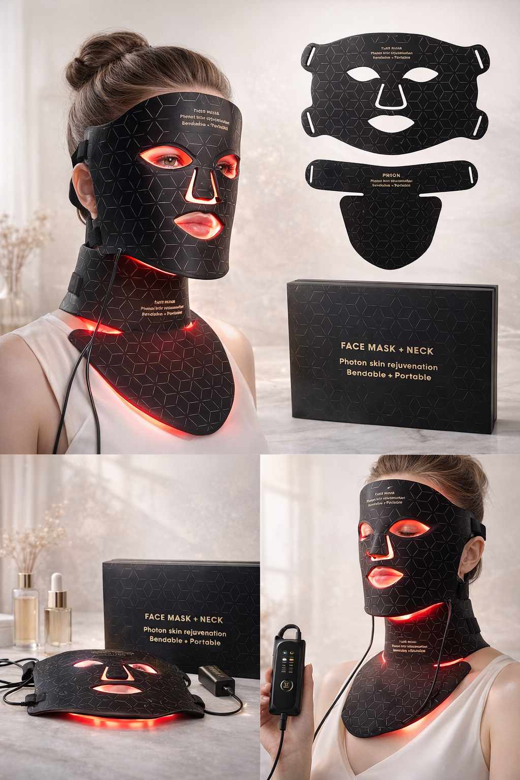 LED RED LIGHT THERAPY
Face,NECK & CHEST MASK