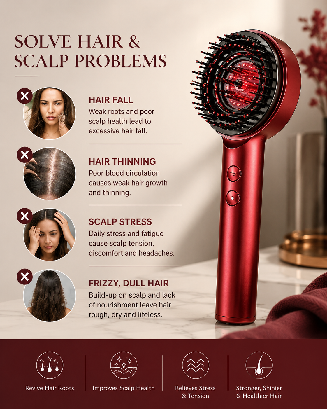 Comb Scalp Massager